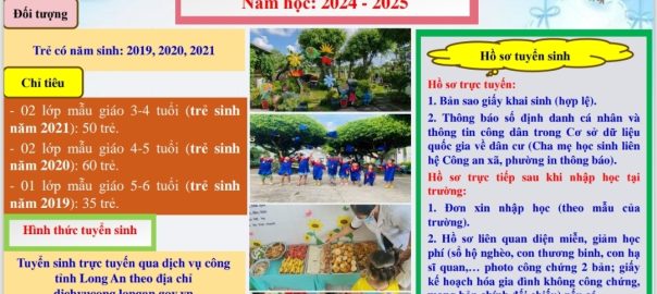 HÌNH ẢNH THÔNG BÁO TUYỂN SINH NĂM HỌC 2024 - 2025